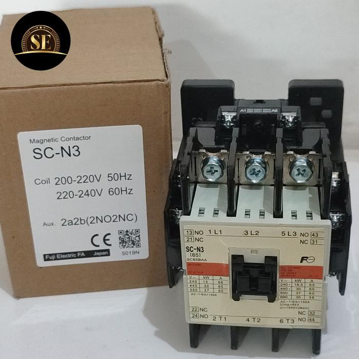 Magnetic Contactor Fuji Sc-N3 Kontaktor Fuji Scn3 Scn-3