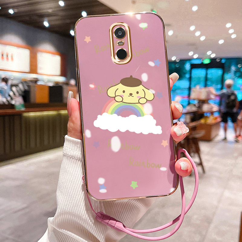 Casing Hp Untuk Xiaomi Redmi Note 4 Note 4X Case Anjing Pelangi Kecil pelapisan elektro Cesing silik