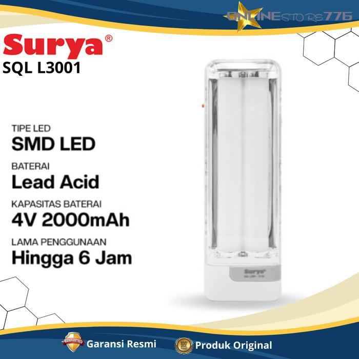 Philips - Lampu Surya Sql L3001 Ampu Emergency Lampu Darurat Senter