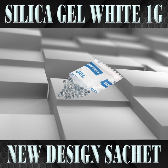 Silica Gel White 1G 1Kg Per Pack - Cocok Untuk Makanan & Non-Makanan - Silica Gel Putih White