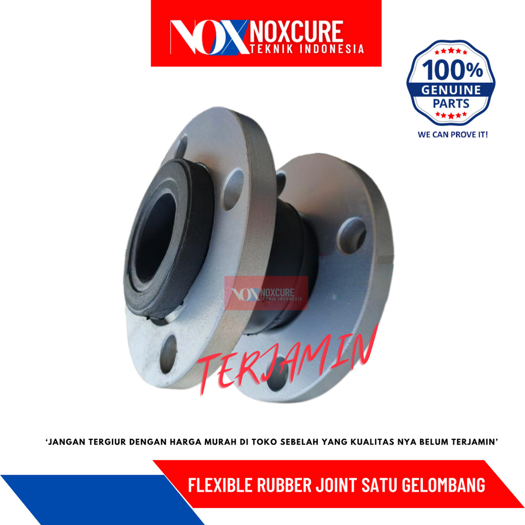 2" Rubber Flexible Joint Satu Gelombang Flexible Rubber Joint Flange ANSI 150 Size 2 Inch