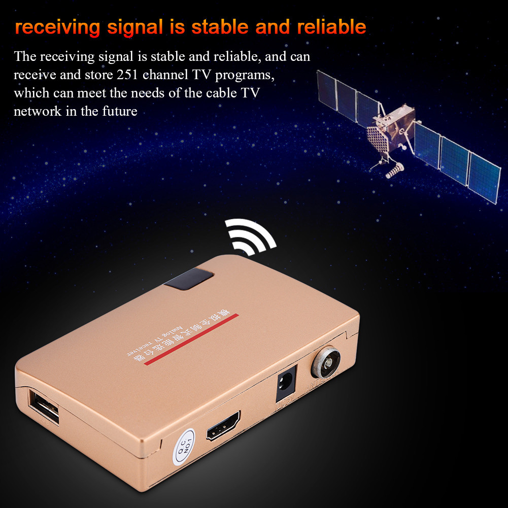 Analog Converter RF to HDMI Universal Converter Analog TV Receiver Adapter Remote Control HDMI