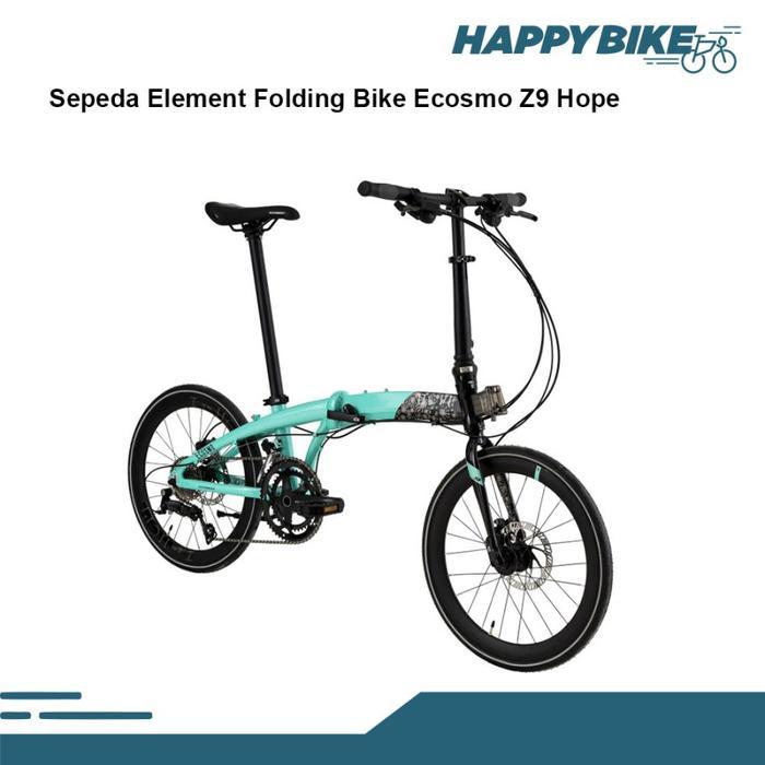 Promo Element Sepeda Lipat Ecosmo Z9 Hope 9 Speed 22" Alloy Folding Bike
