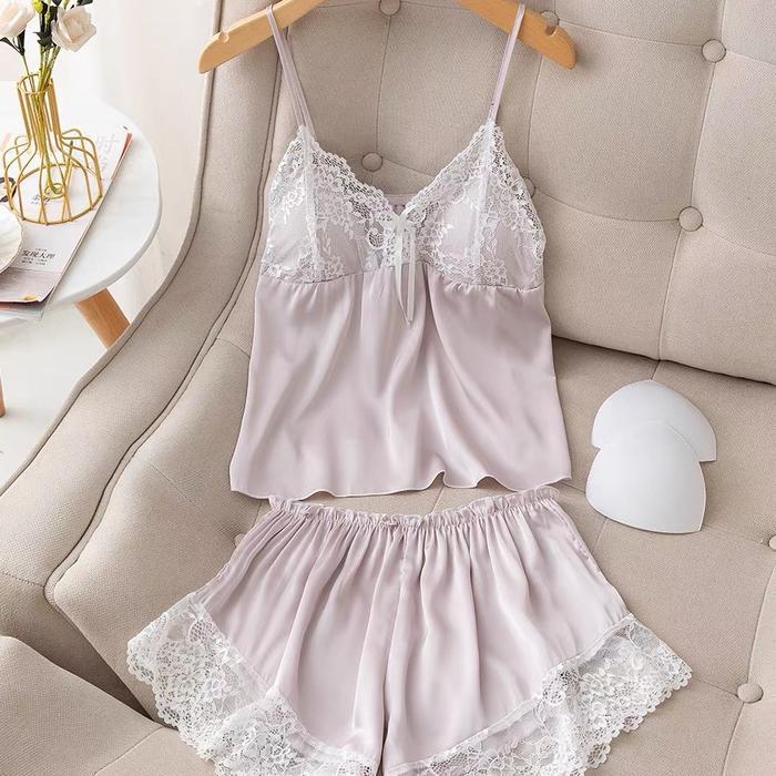 Sorella - Luckymm Baju Tidur Setelan Satin Premium 221
