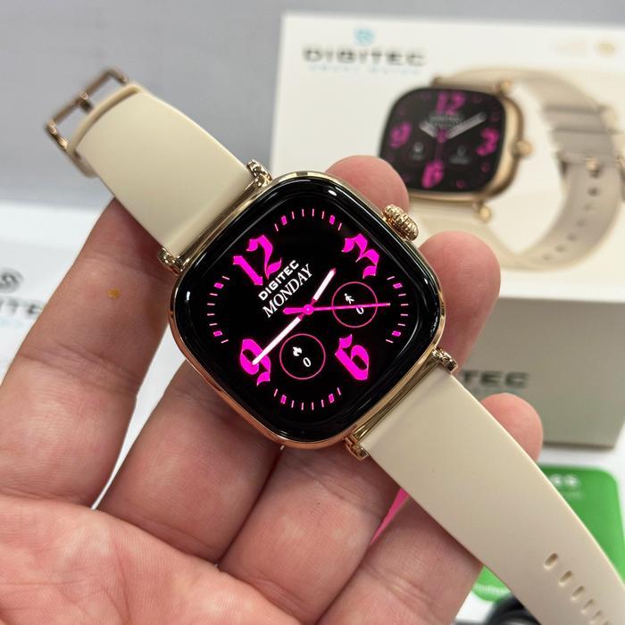 Sedia Digitec Smart Watch MILA Jam Tangan Wanita Digital Smartwatch AMOLED Rosegold 38mm