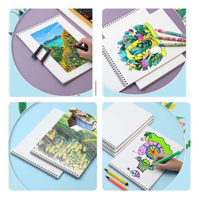 "New" Drawing Book / Buku Gambar Ring A4 Karakter Buku Gambar Anak Sketchbook A4 Drawing Book