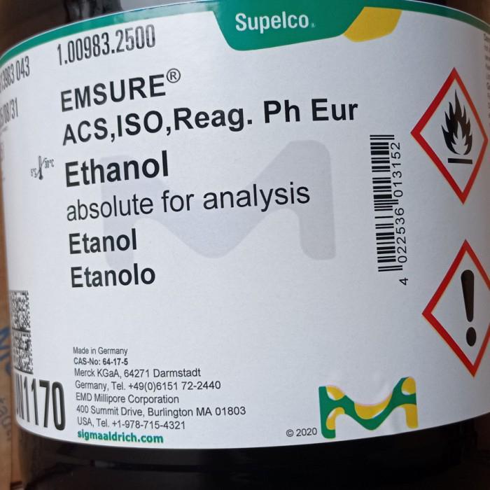 JTTOP" ETHANOL 100% / ETHANOL ABSOLUTE MERCK 2.5L REPACK 100ML