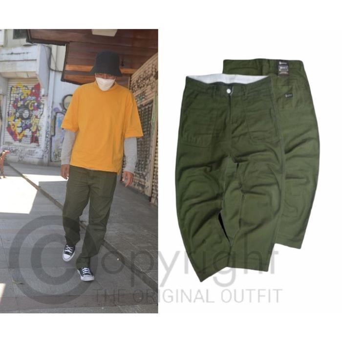 TERMURAH DREELAND Celana Fatique Army Fatigue pant Celana Chino Oversize READY STOCK