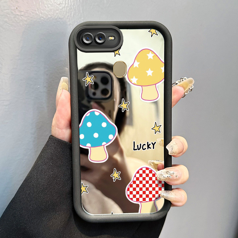 Casing Hp OPPO A7 OPPO A5s OPPO A12 OPPO A12S A11k Case Casing Melukis berbagai jamur Pola Kasus cer