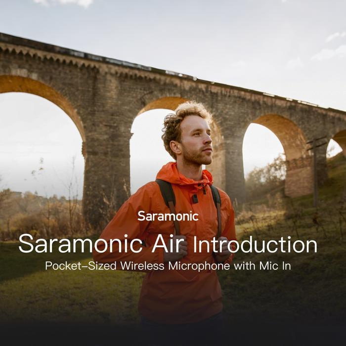 Best Seller Saramonic Clip On Wireless Mic Kamera/Handphone Vlog Live Konten Noise Canceling Air