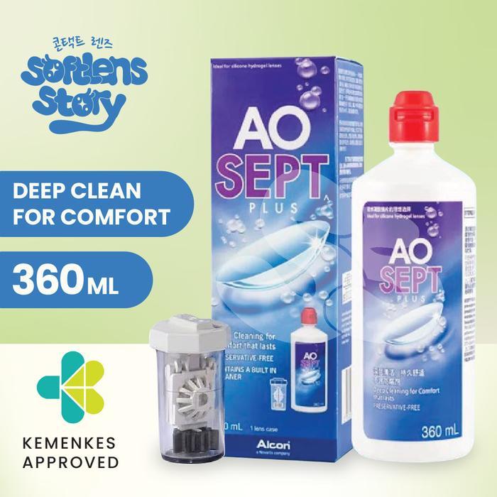 AOSEPT Plus 360ml Multi Purpose Solution Air Softlens