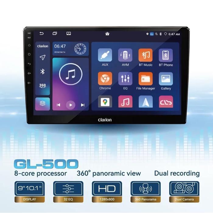 Ready Head Unit Android Clarion GL-500 9/10 Inch garansi resmi Clarion