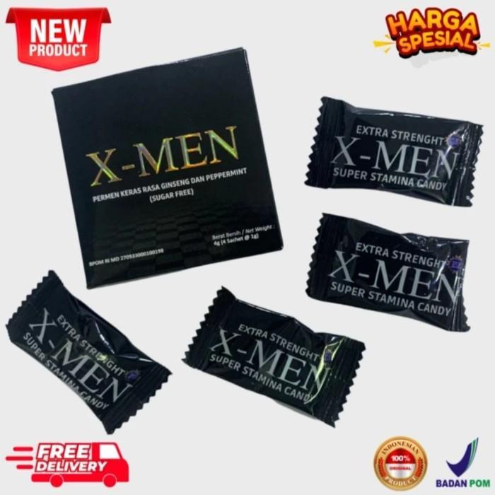 Termurah Permen Xmen 1Box Isi 4Pcs Menambah Stamina Pria