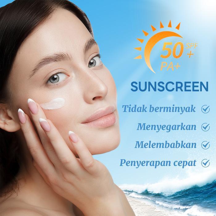 Bpom CertificationOnlyou Sunscreen Cream Moisturizing Non-Greasy Sunscreen Facial Effective