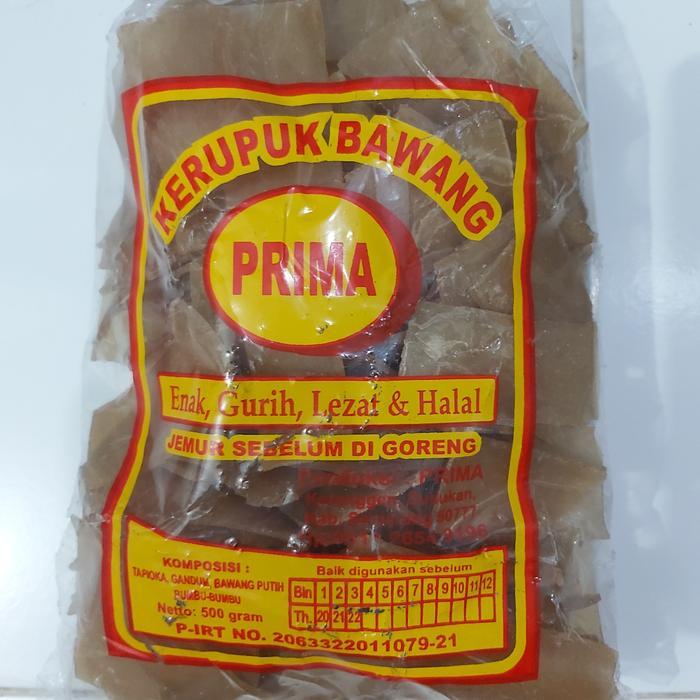 KERUPUK BAWANG PRIMA ( MENTAH )