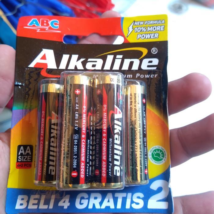 NEWW BATERAI ABC ALKALINE UKURAN AAA Batre Alkalin Remot AC TV A3 Batere
