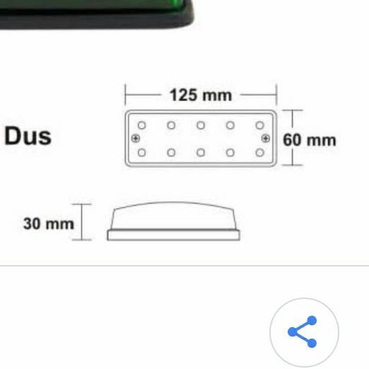 LAMPU LED BAK TRUK MODEL BOHLAM DNY 168 MERAH-PCS