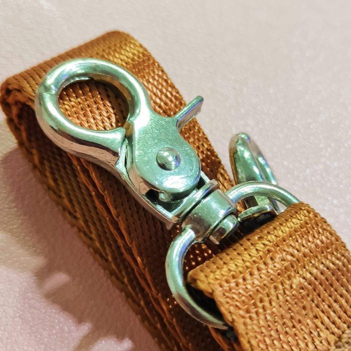 TALI TAS SELEMPANG PENGAIT UDANG WARNA COKLAT / TALI SELEMPANG NYLON