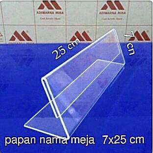 "New" papan nama meja 7x25