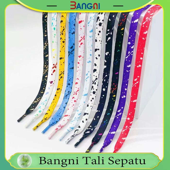 BANGNI Tali Sepatu Motif Tali Sepatu Murah Tali Sepatu Pria Tali Sepatu Keren Tali Sepatu Warna