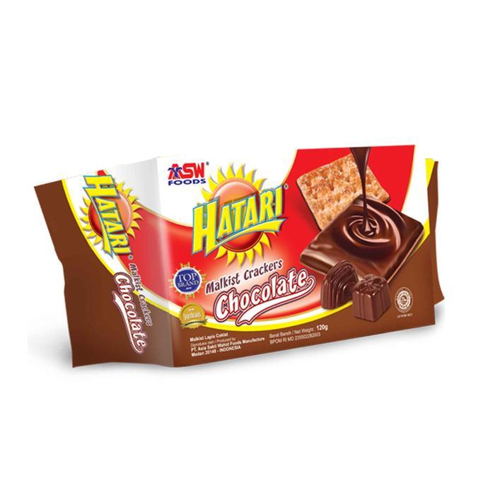 "New" HATARI MALKIST CRACKERS CHOCOLATE 120g