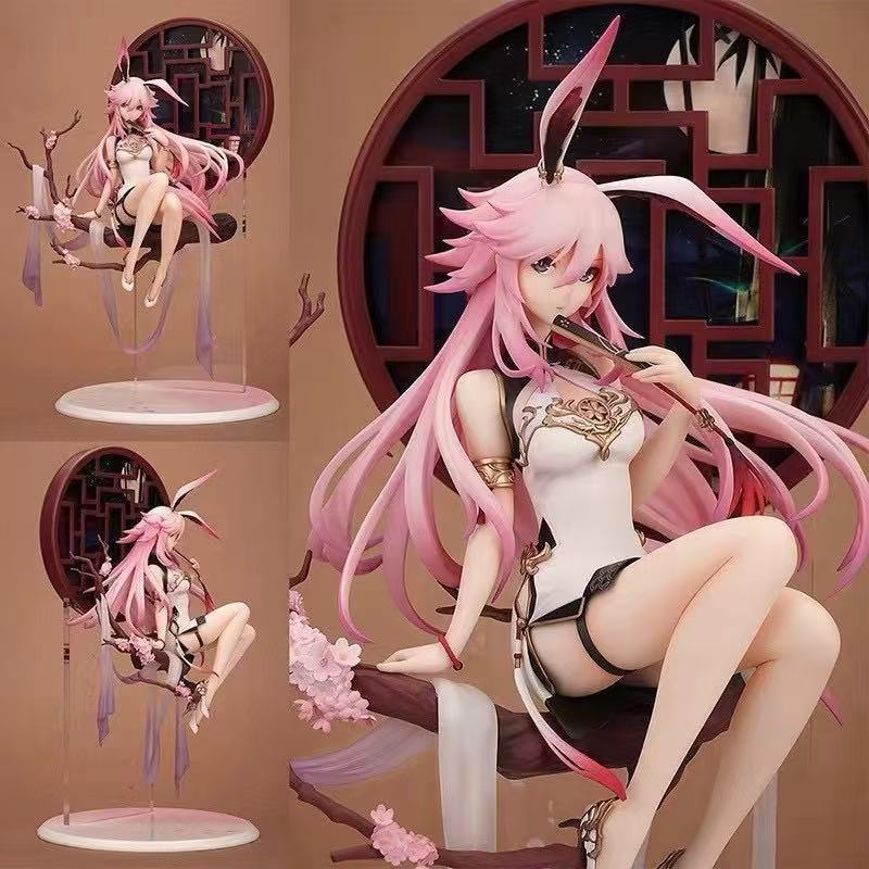 Genshin Impact Yae Miko College Cheongsam Sakura Action Figures Animation Honkai Impact Beauty Girl
