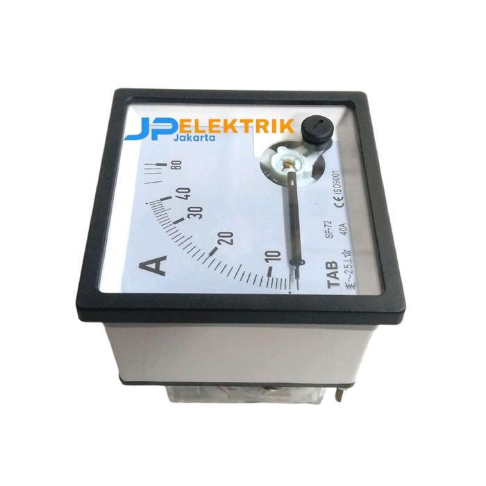 Ampere Meter Direct Ac 72X72 Mm 30A 40A 50A 60A Ampere Meter Analog