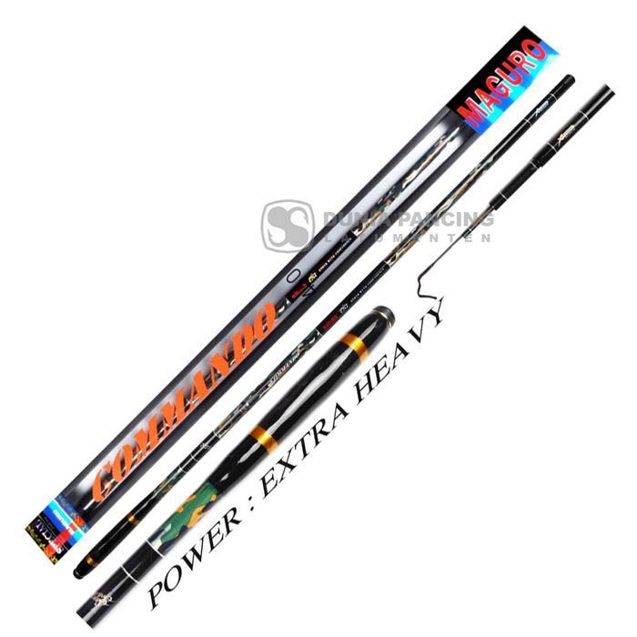 Joran Tegek MAGURO COMMANDO Carbon Pole Ruas Panjang