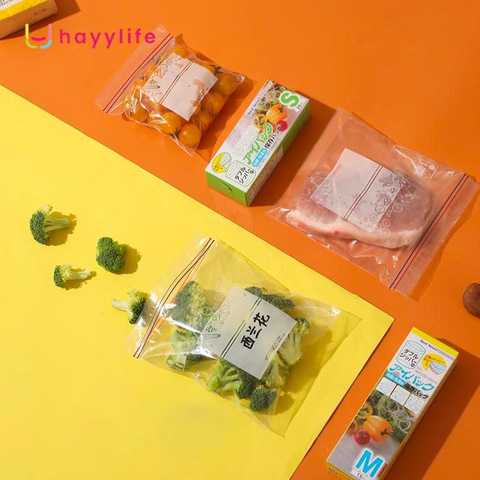 TERLARIS Hayylife Kantong Kemasan Makanan Ziplock Plastik Penyimpanan Kulkas Kemasan Lebih Tebal