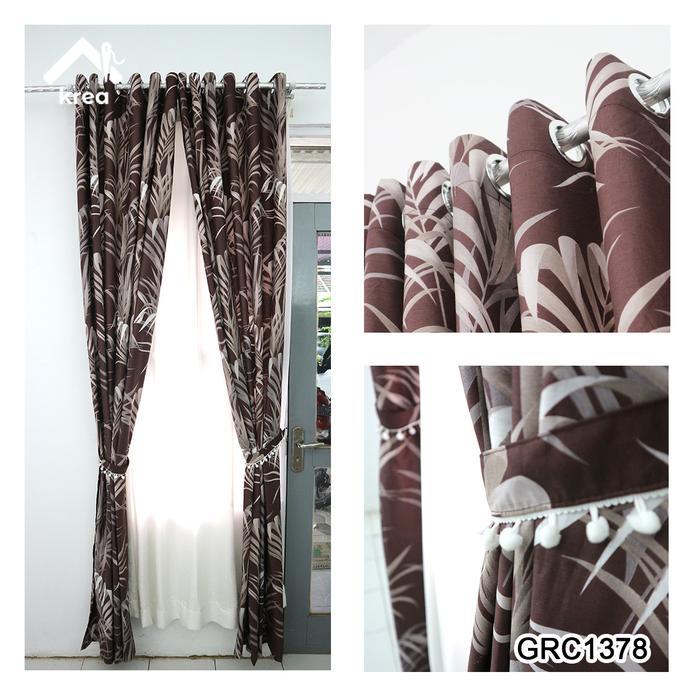Gorden Jendela Gordyn Pintu Tirai Pendek Panjang Grc1378 Terbaik