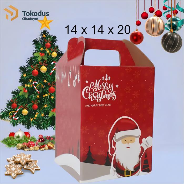 Dus Kue Natal / Dus natal / Dus Kue Kering untuk toples bulat 500 gr