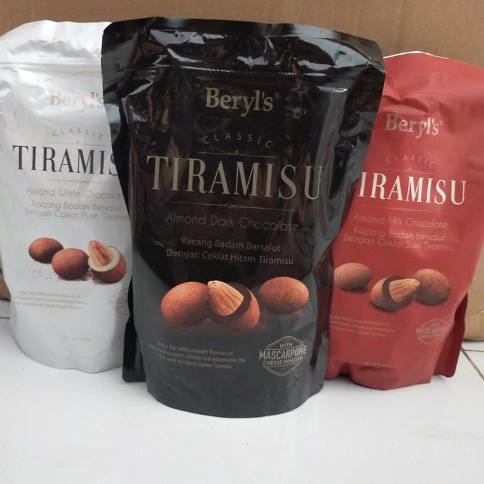 Beryls/Beryl's Classic Tiramisu Almond Dark White Milk Coklat 300gram