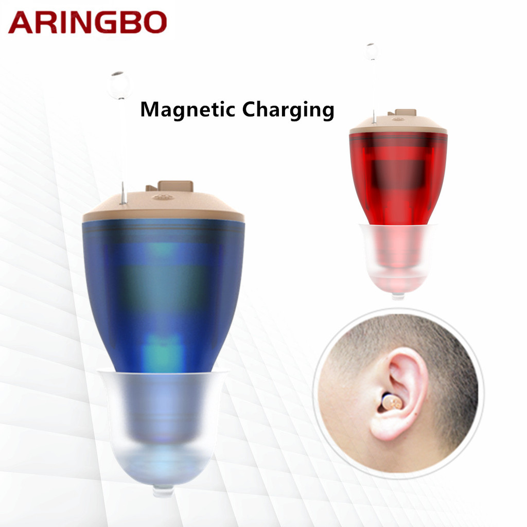 New Best Rechargeable Mini Hearing Aid Audifonos Invisible Earbuds Adjustable Tone Sound Amplifier