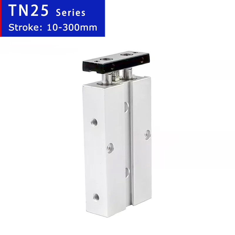JUAL  TN25 Series Twin-Rod Cylinders 25mm Bore 10 20 30 40 50 300mm Stroke Dual Action Compact  Doub