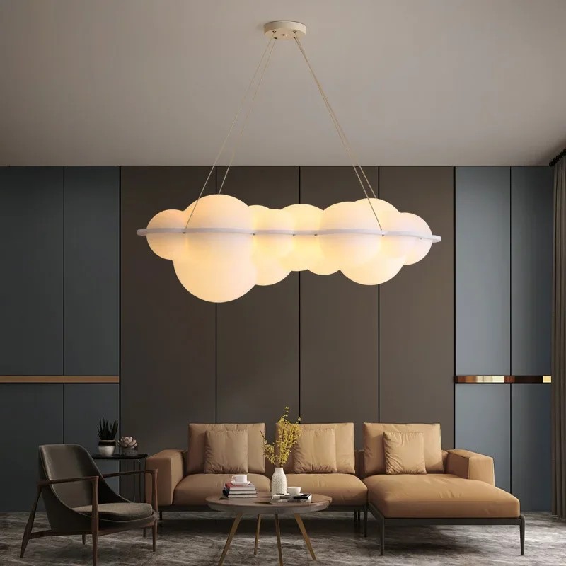 Modern living room pendant light Nordic designer pendant light bedroom dining room decoration cream