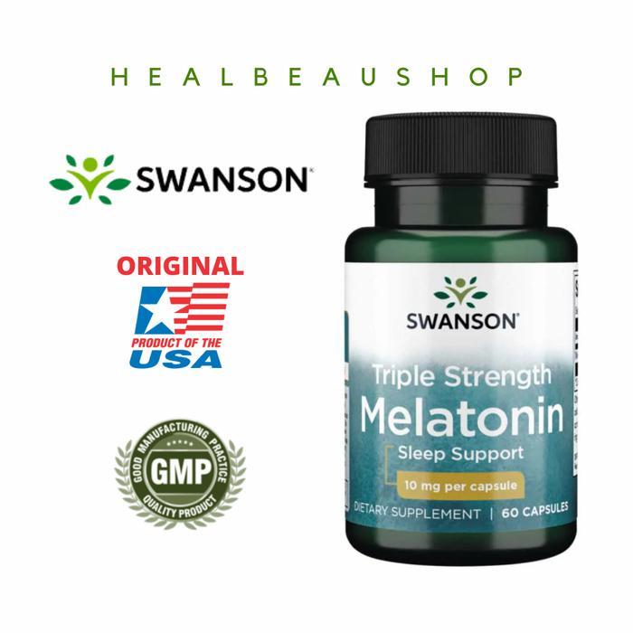 Swanson Melatonin & Melatonin Triple Strength Original Usa