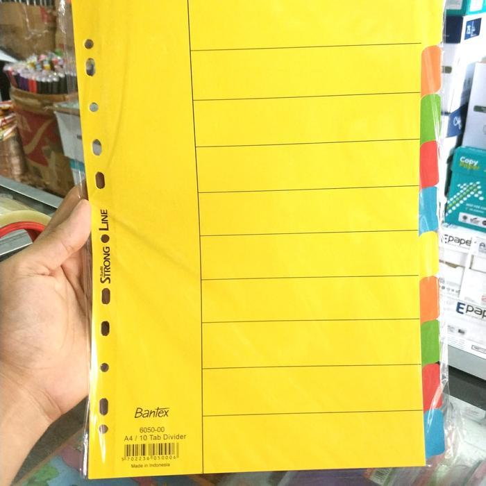 Divider File A4 Bantex / 10 Tab Divider