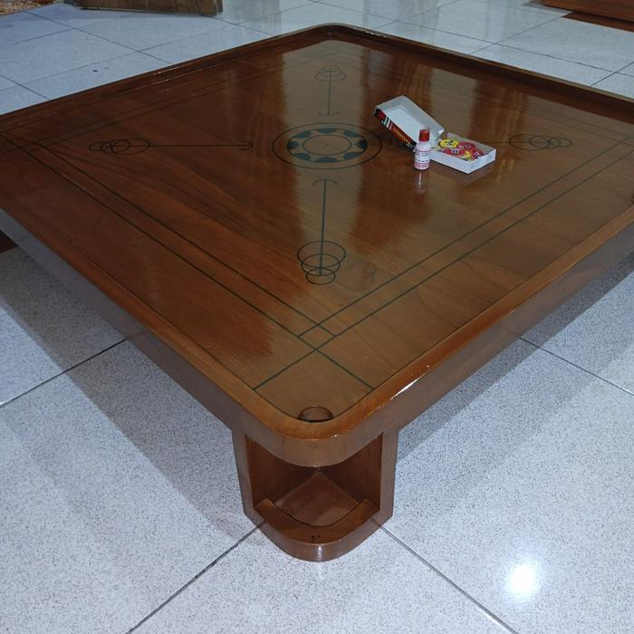 Best Seller Papan Meja Karambol Kayu Jati Sultan Ukuran Besar 120 X 120 Cm 1 Set Lengkap Original