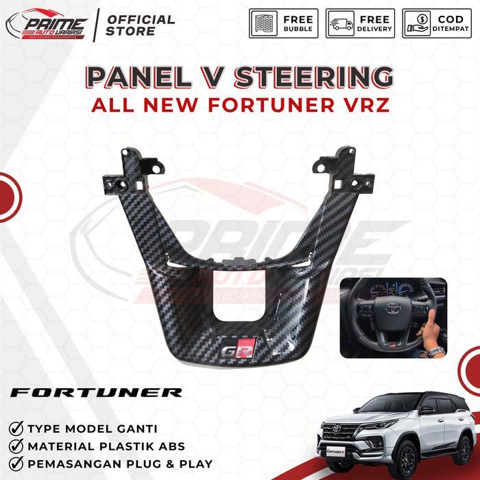 Cover Panel Setir Steer Toyota Fortuner Hilux Carbon Panel V Steering Wheel Stir All New Fortuner