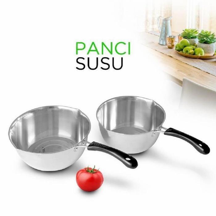 PANCI SUSU STAINLESS/PANCI SUSU 18 CM/PANCI GAGANG WARNA/PANCI REBUS - 18cm