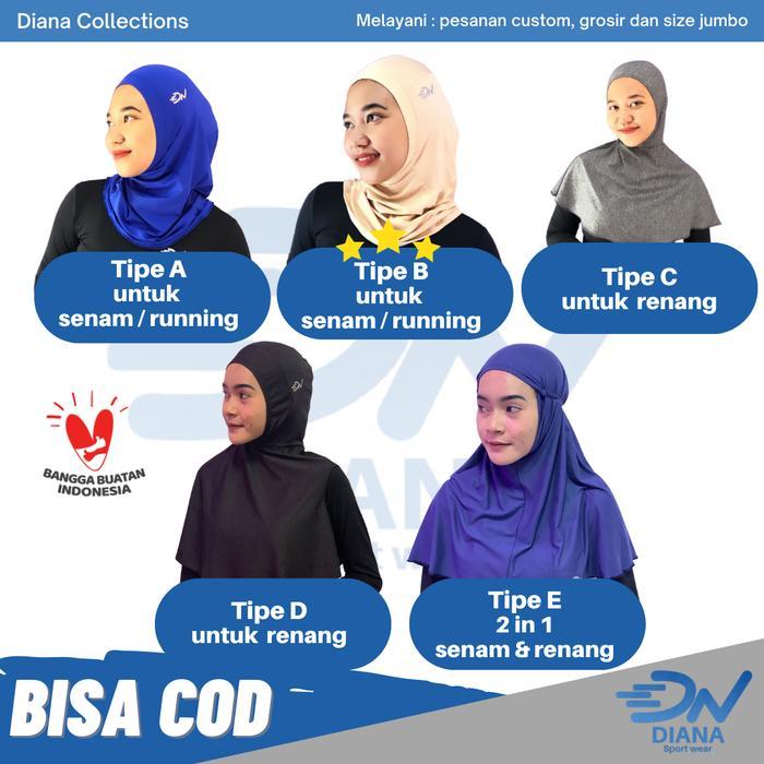 terlaris Kerudung Olahraga Sport Hijab Sport Hijab Instan kerudung renang kerudung olahraga kerudung