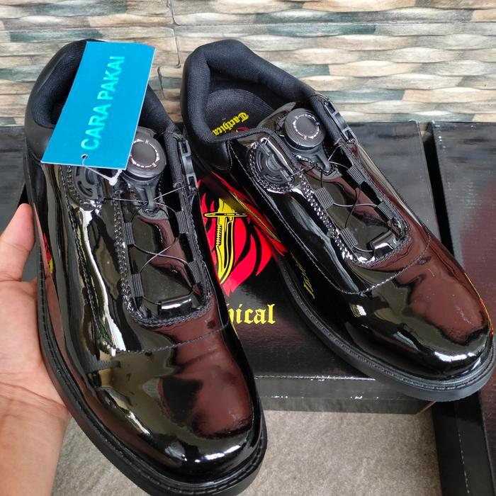 sepatu pdh tactical tali putar/sepatu PDH tali putar tni polri Pantofel Pria Shoes - RDM1