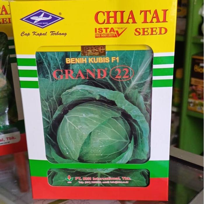 Serasiinspace Benih Kubis Grand 22 Bisi-15Gr Cap Kapal Terbang