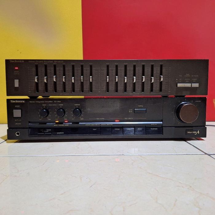 Technics SU-800 Stereo integrated Amplifier & Technics SH-8025 Equalizer made in japan