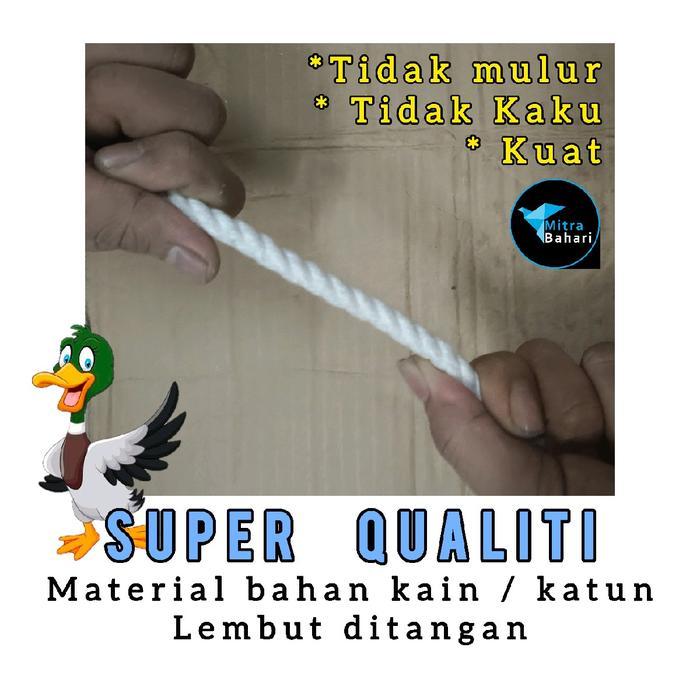 "New" TALI BAHAN KAIN 6MM (ECERAN) TALI 6MM TALI IKAT MOBIL BAK TAMBANG 6MM TALI KATUN 6MM TAMPAR
