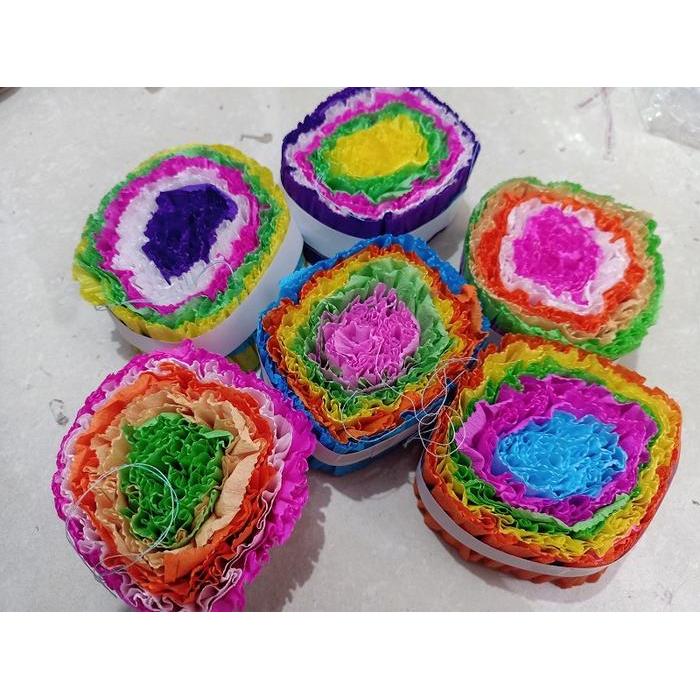 Kertas Krep 5 Roll / Kertas Hiasan / Kertas Roll / Kertas Roll Warna Warni / Kertas Dekorasi /