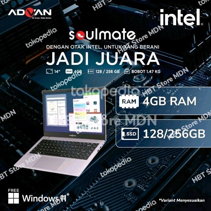 Notebook Advan Soulmate 3rd - 8GB/256GB