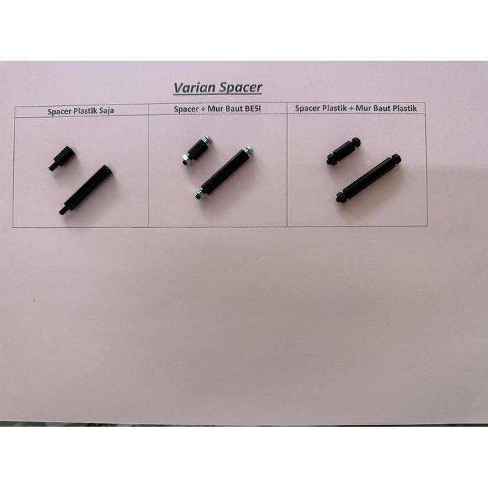 "New" 100 Pcs - Spacer Plastik Male-Female Tinggi 5mm