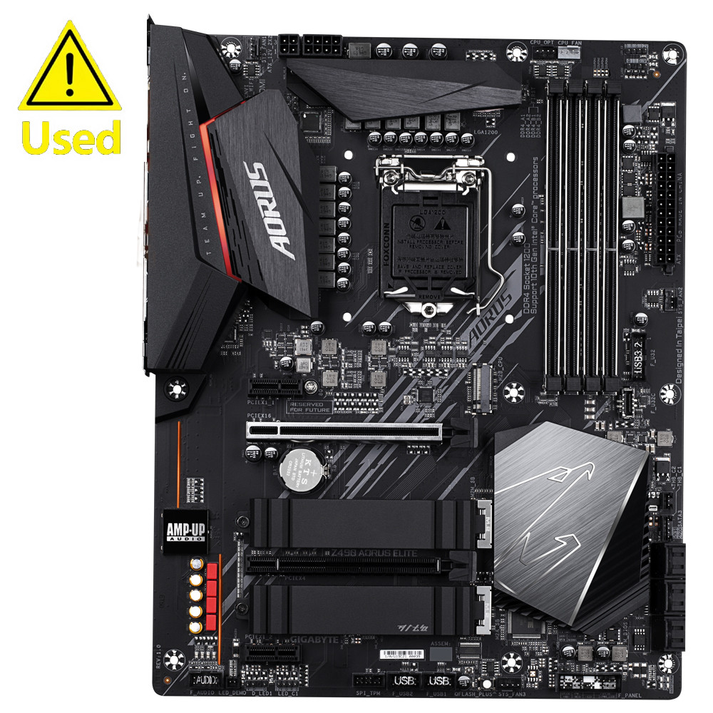 Gigabyte Z490 Aorus Elite Lga 1200 Intel Z490 Atx Motherboard With Dual M.2, 6Gb/S, Usb 3.2