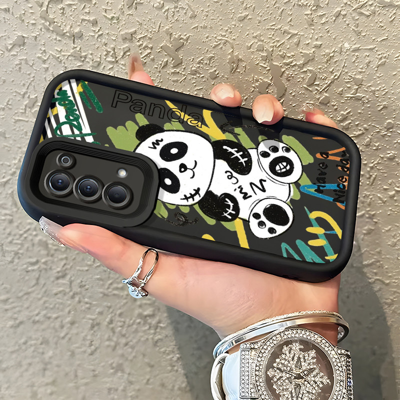 Casing Hp OPPO Reno 4 4G Reno4 Reno 4 5G Case Casing Panda kecil yang rusak pola Kasus HP Tangga Lan